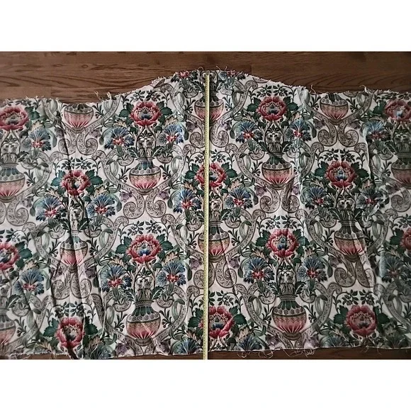 Vintage Arthur Sanderson CASCACS Linen Fabric fromKING SIZE HEAD BOARD 83 X 48
